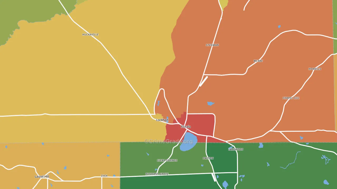 36442, AL Map of Theft Rates