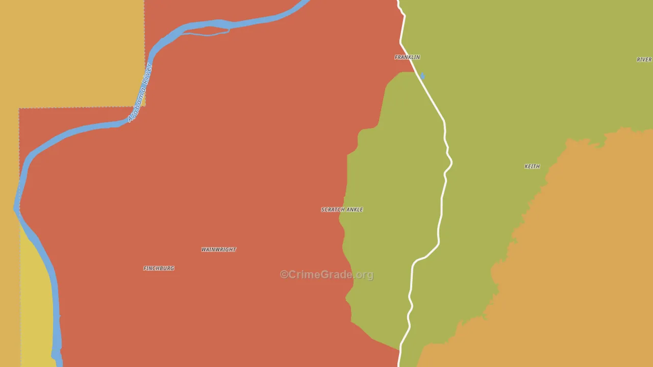 36444, AL Map of Theft Rates