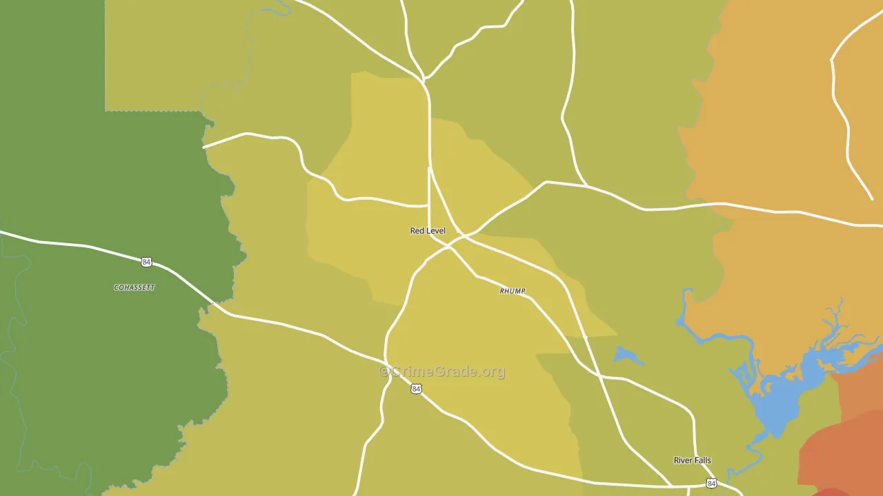 36474, AL Map of Theft Rates