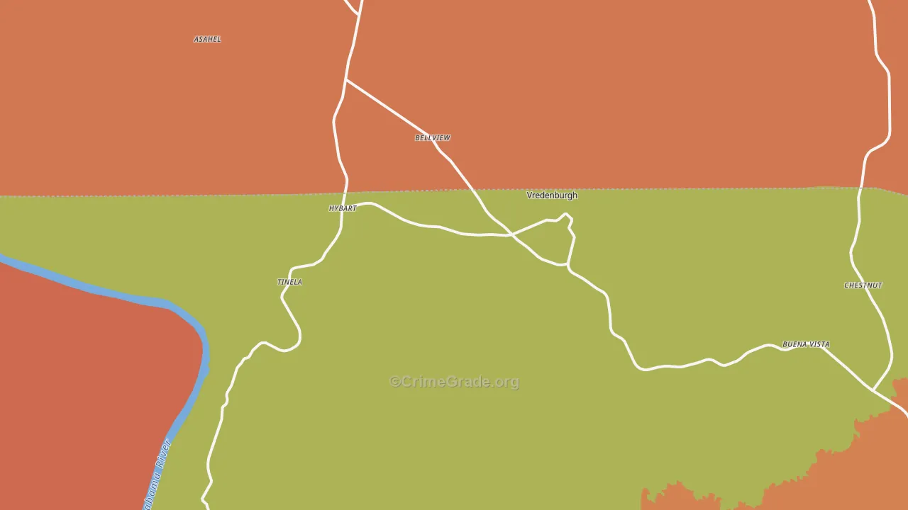 36481, AL Map of Theft Rates