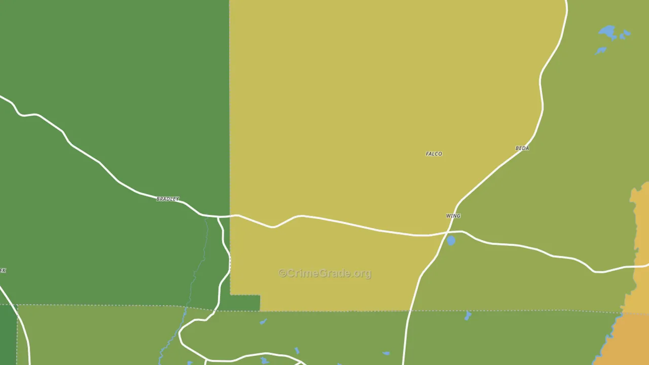 36483, AL Map of Theft Rates