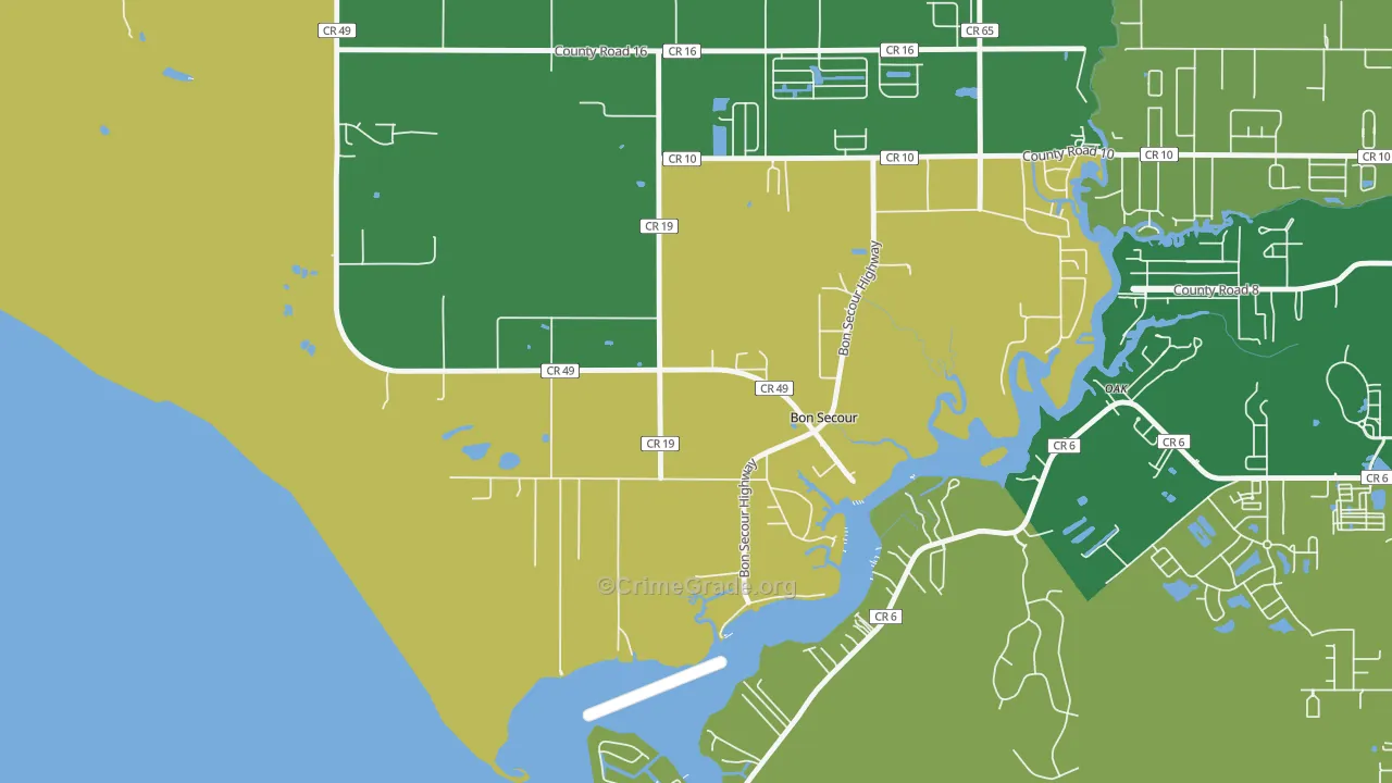 36511, AL Map of Theft Rates