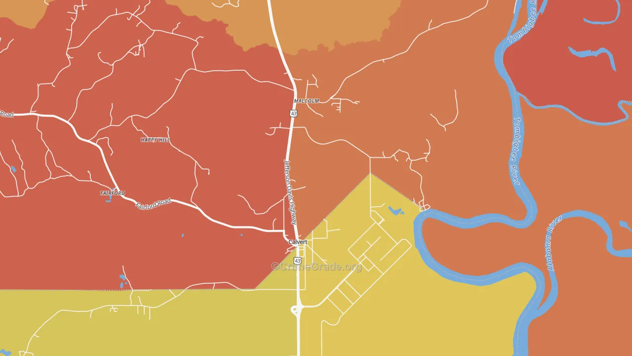 36513, AL Map of Theft Rates