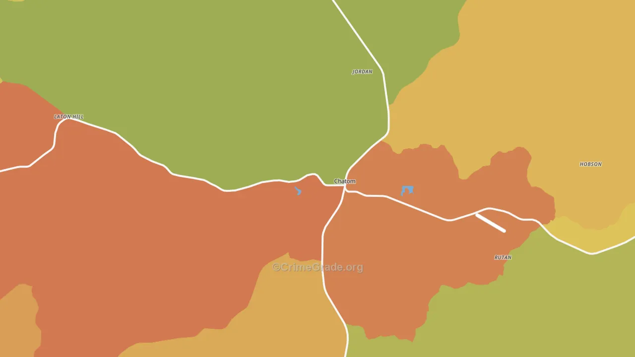 36518, AL Map of Theft Rates