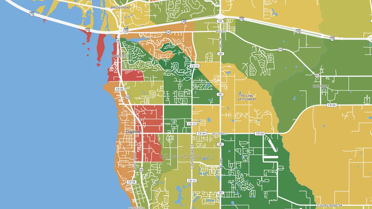 36526, AL Map of Theft Rates