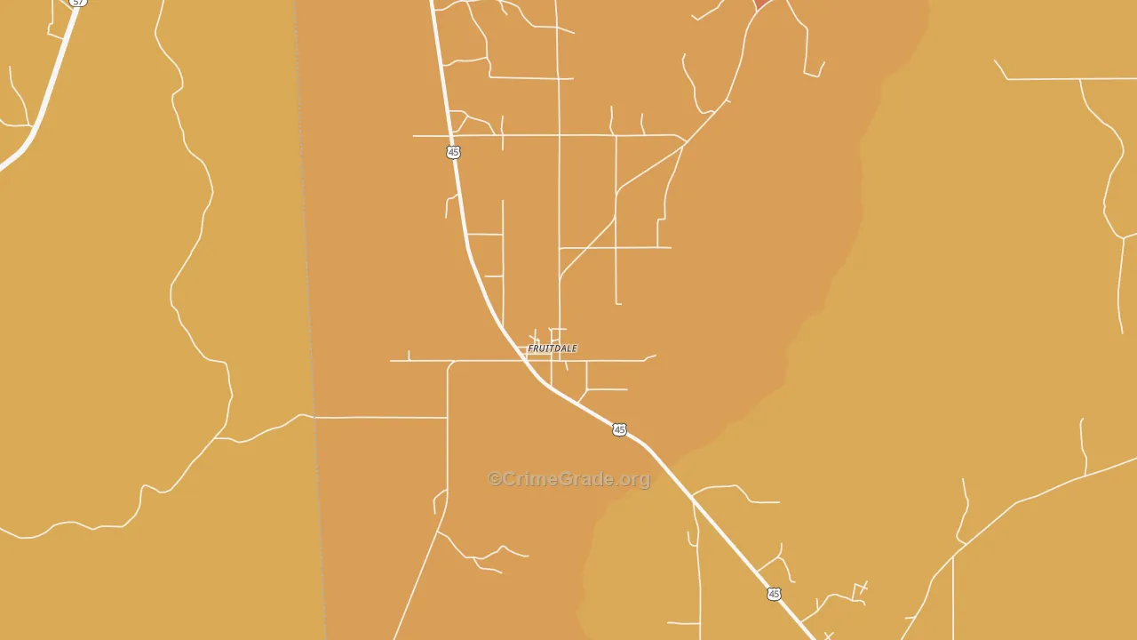 36539, AL Map of Theft Rates