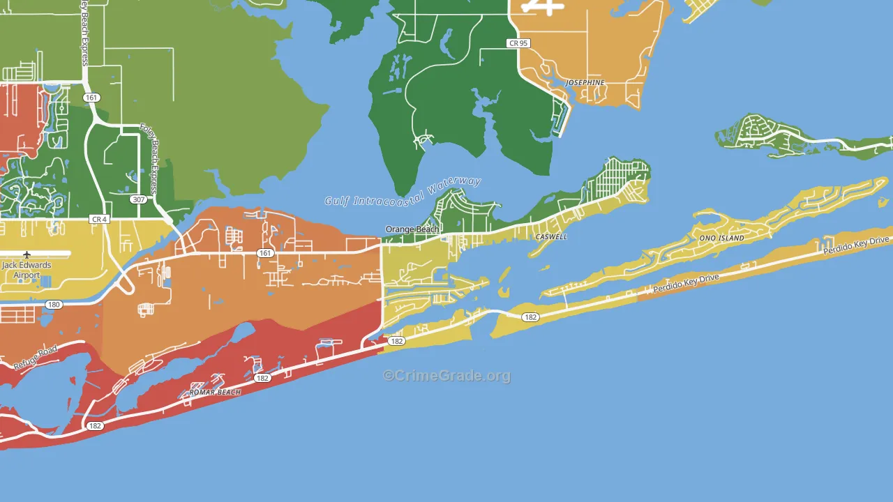 36561, AL Map of Theft Rates
