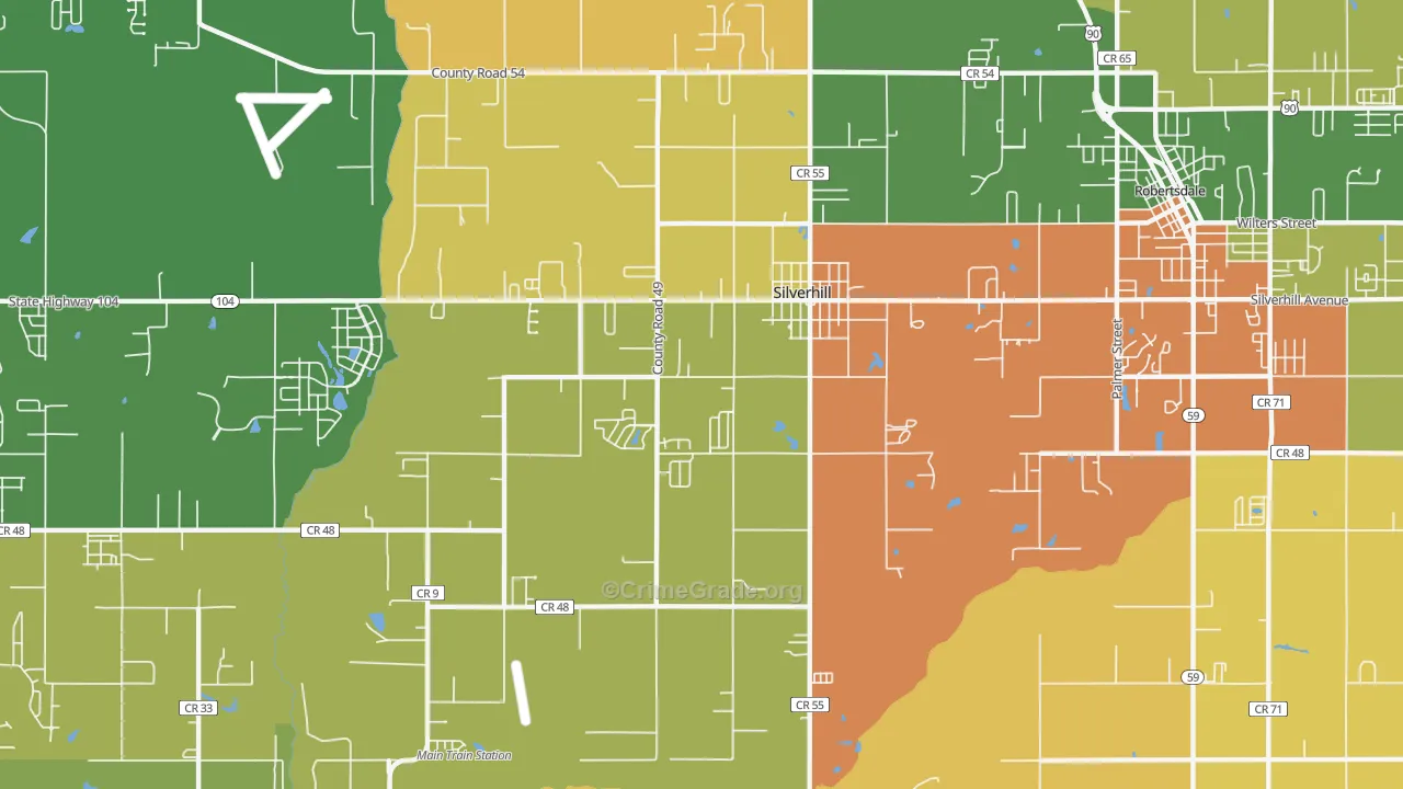 36576, AL Map of Theft Rates