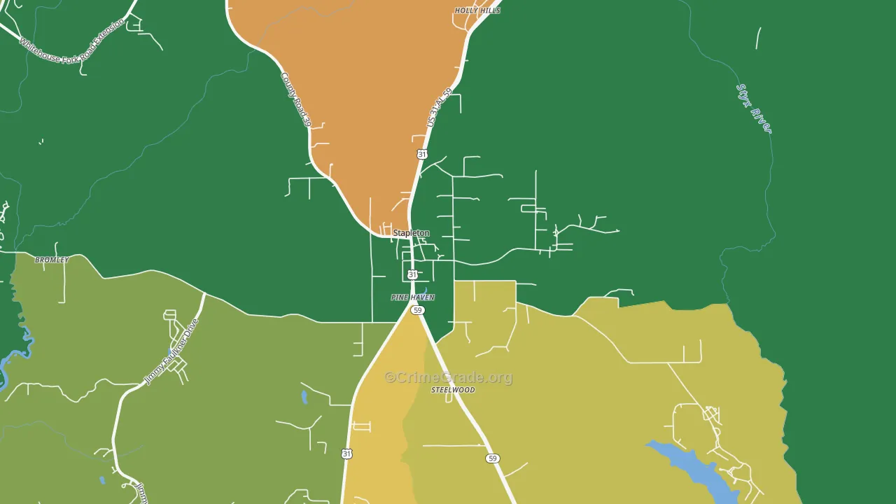 36578, AL Map of Theft Rates