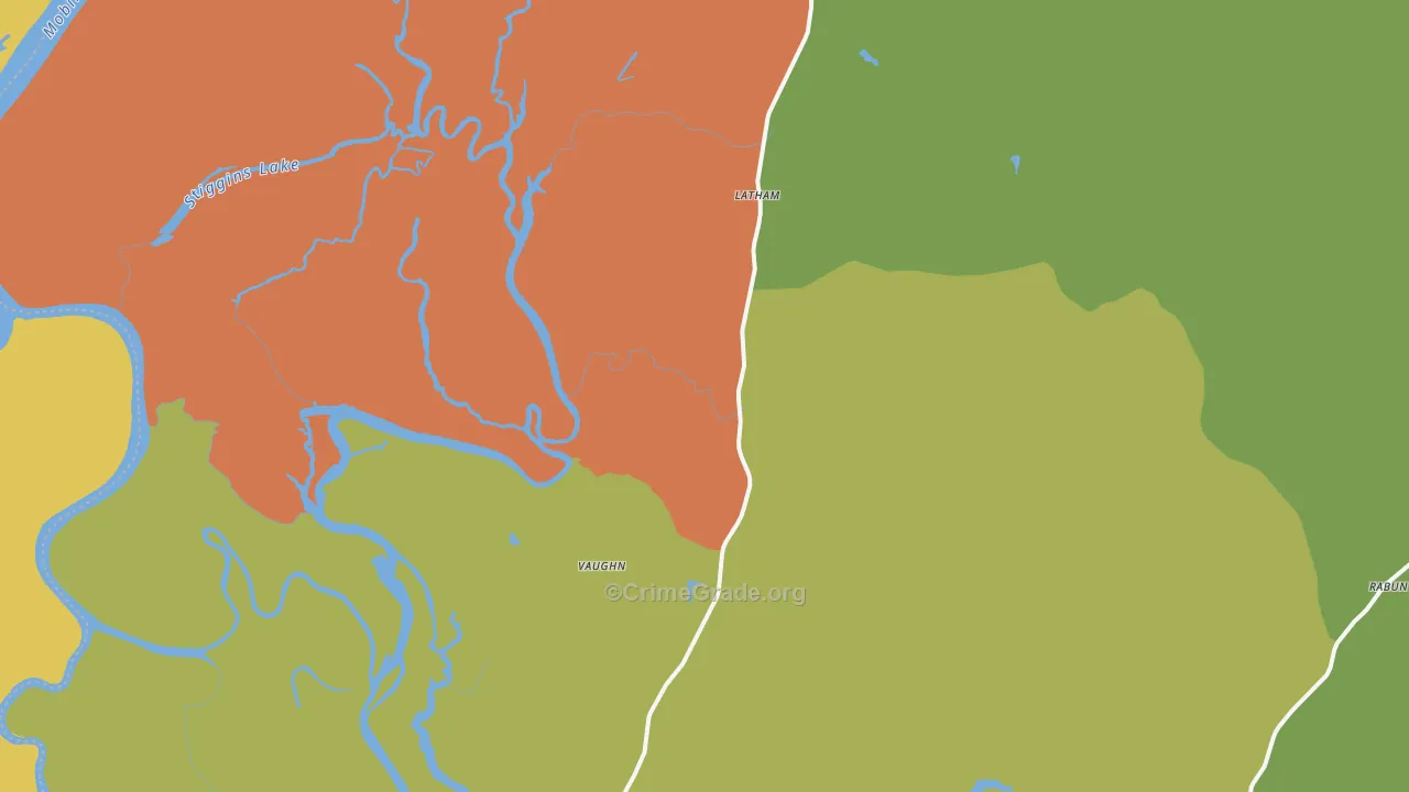 36579, AL Map of Theft Rates