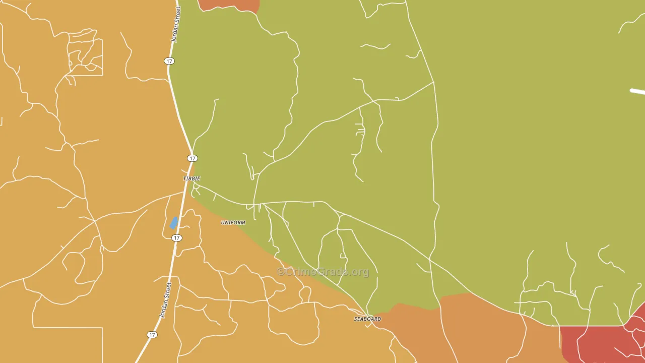 36583, AL Map of Theft Rates