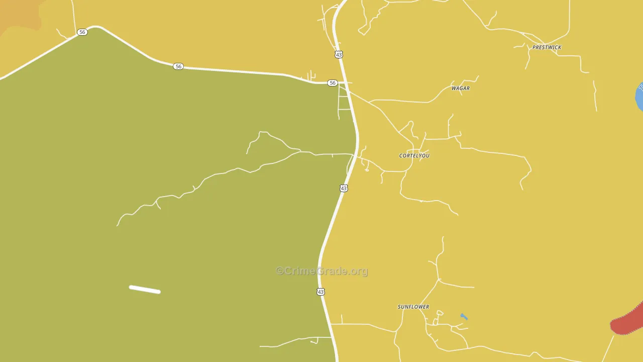 36585, AL Map of Theft Rates