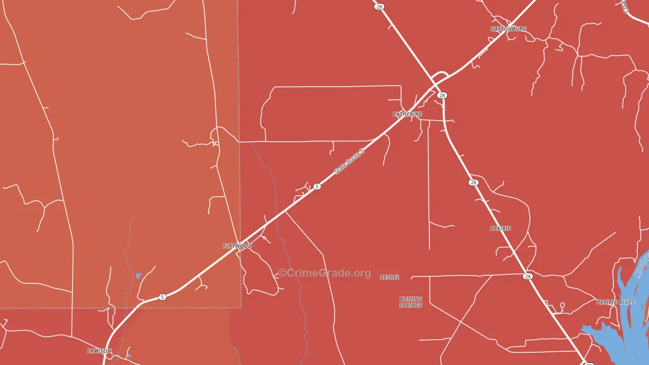 36728, AL Map of Theft Rates