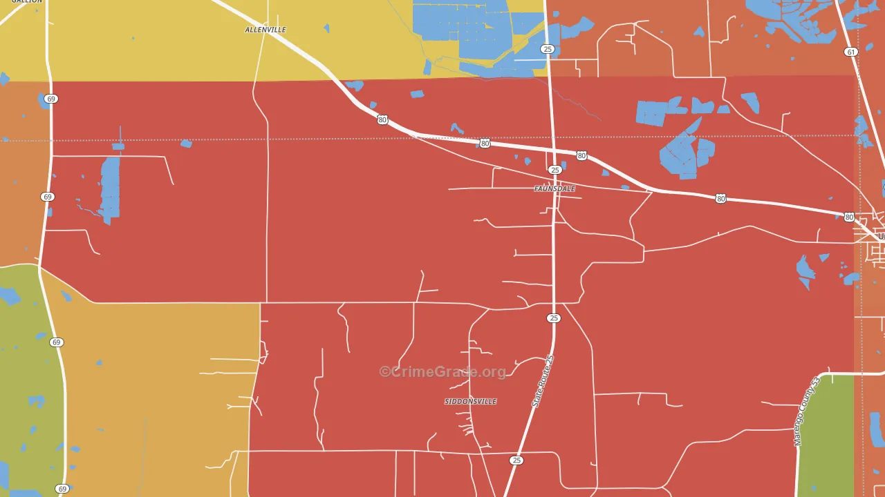 36738, AL Map of Theft Rates