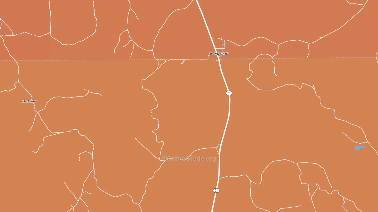 36753, AL Map of Theft Rates