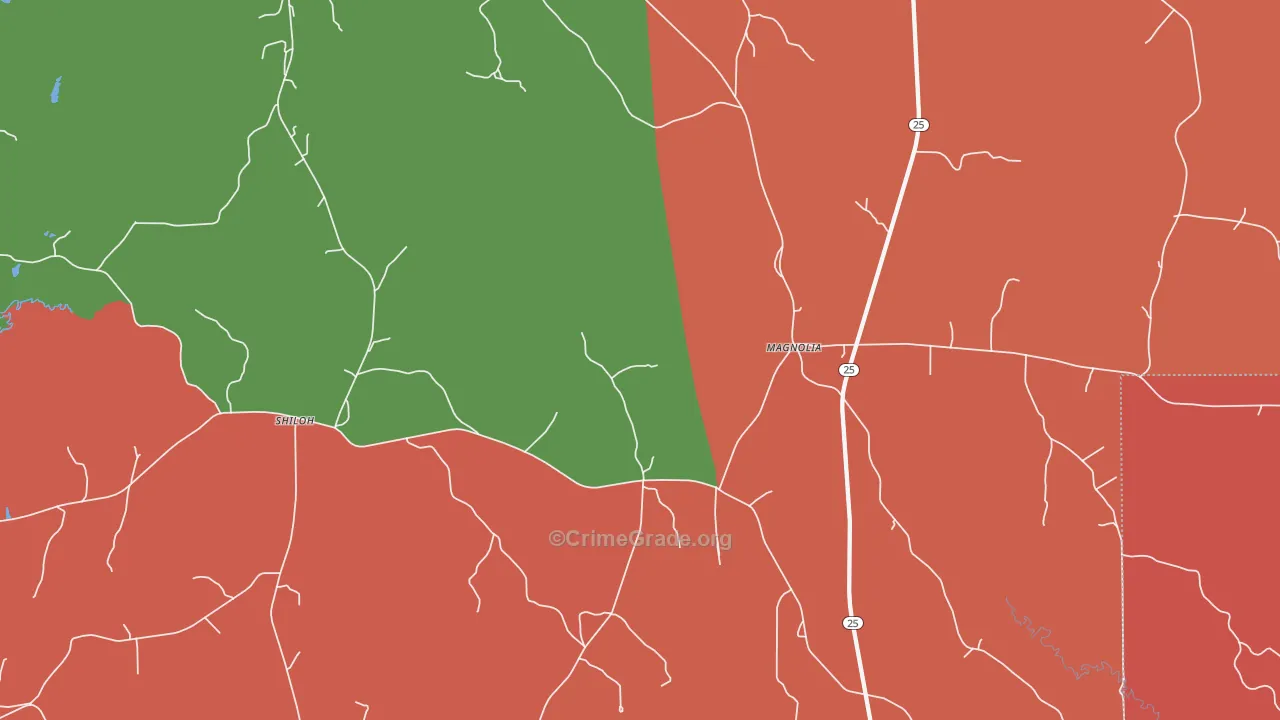 36754, AL Map of Theft Rates