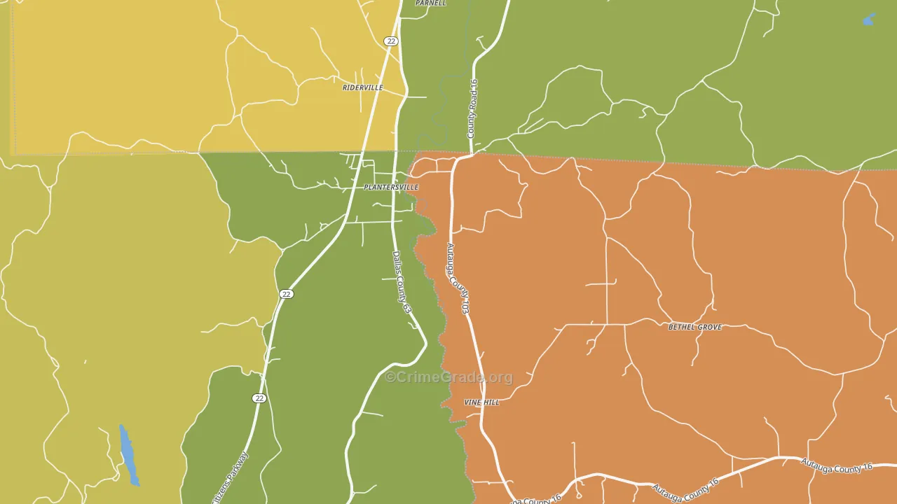 36758, AL Map of Theft Rates