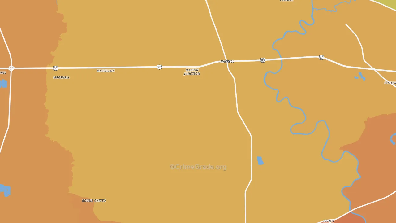 36759, AL Map of Theft Rates