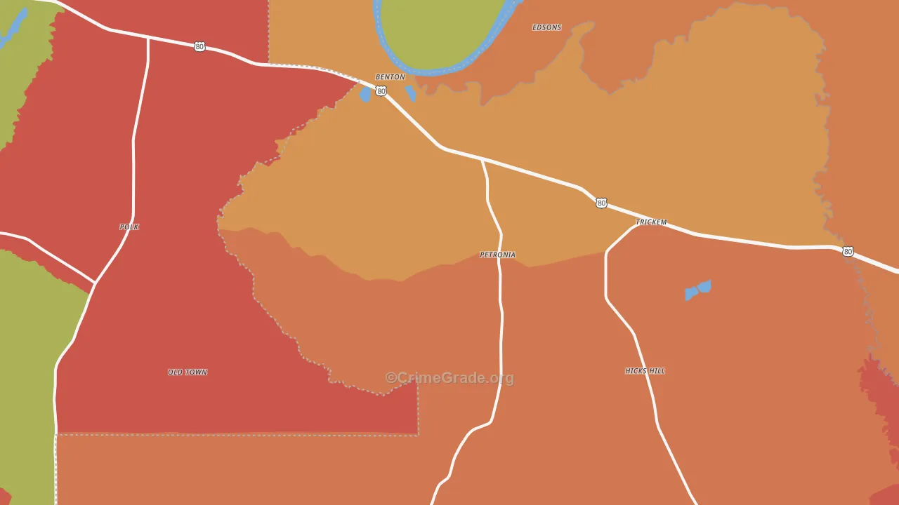 36785, AL Map of Theft Rates