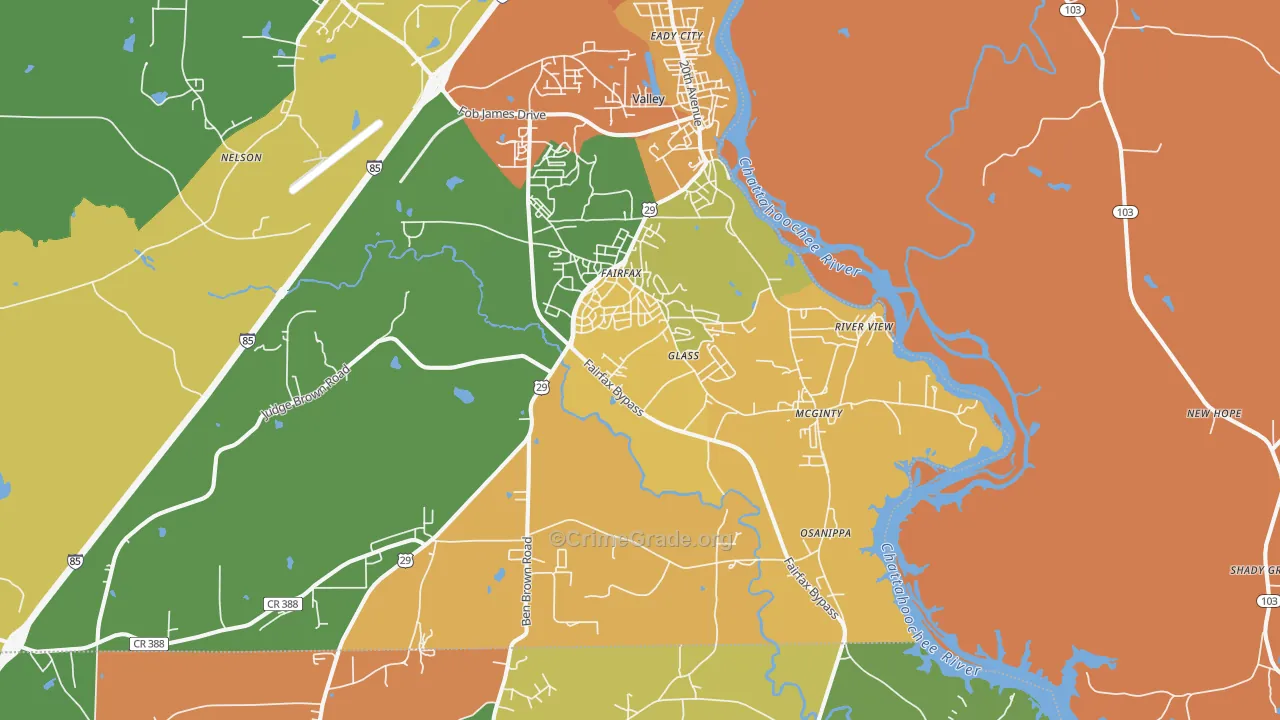 36854, AL Map of Theft Rates