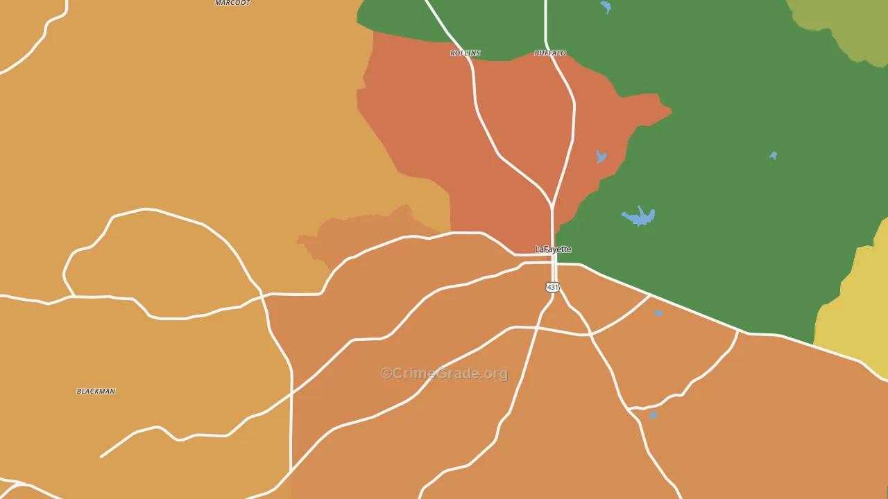 36862, AL Map of Theft Rates