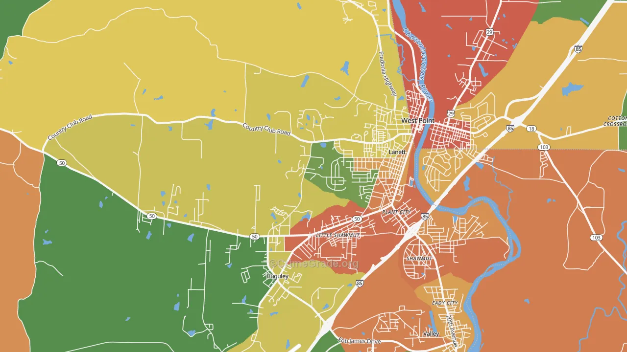 36863, AL Map of Theft Rates