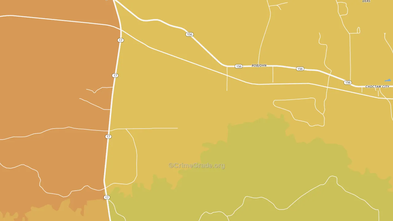 36910, AL Map of Theft Rates