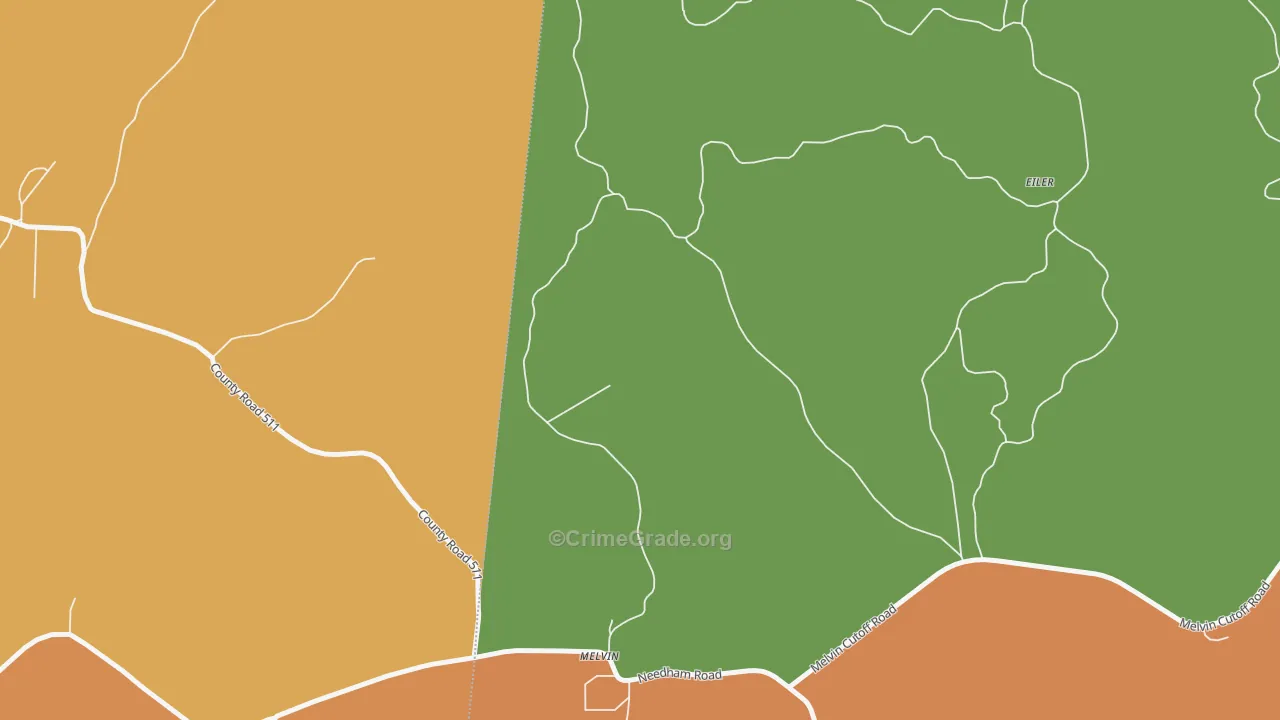 36913, AL Map of Theft Rates
