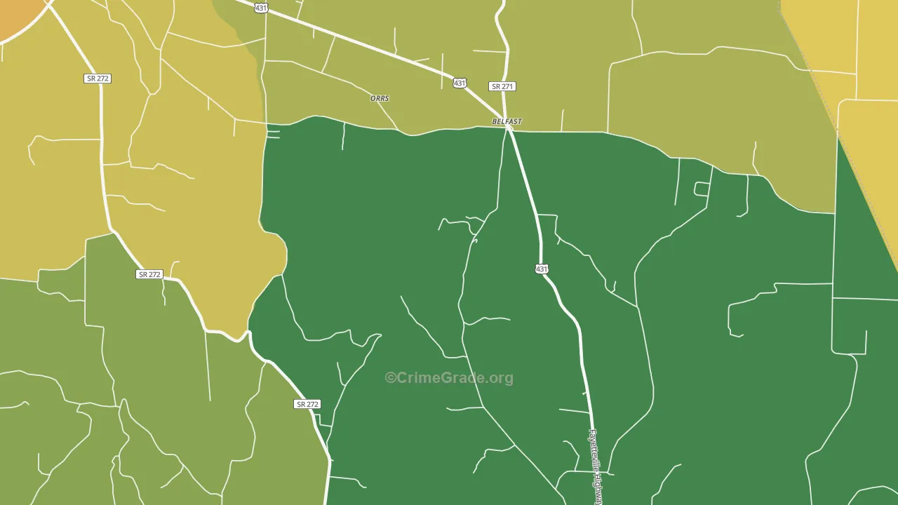 37019, TN Map of Theft Rates