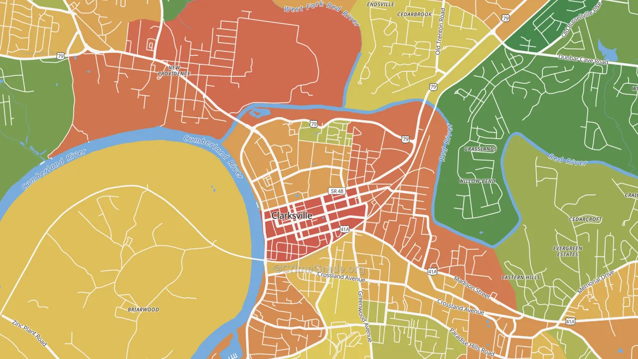 37044, TN Map of Theft Rates