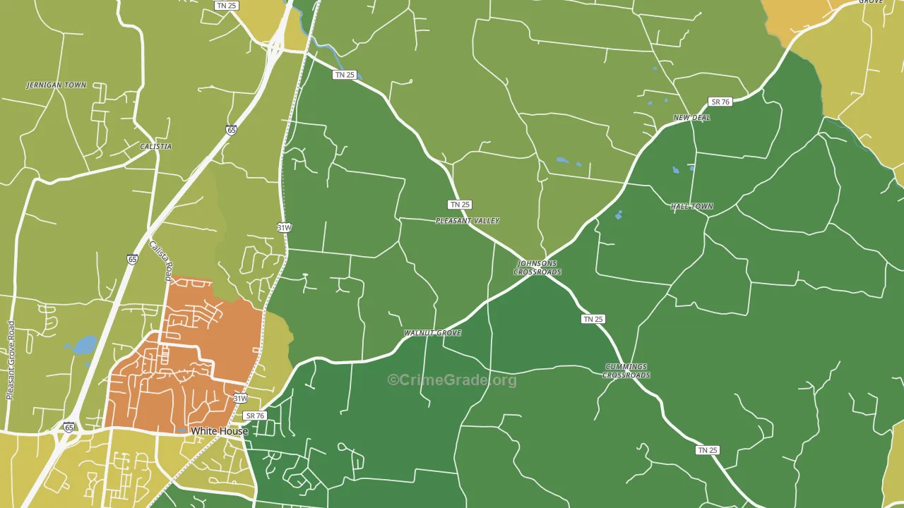 37048, TN Map of Theft Rates