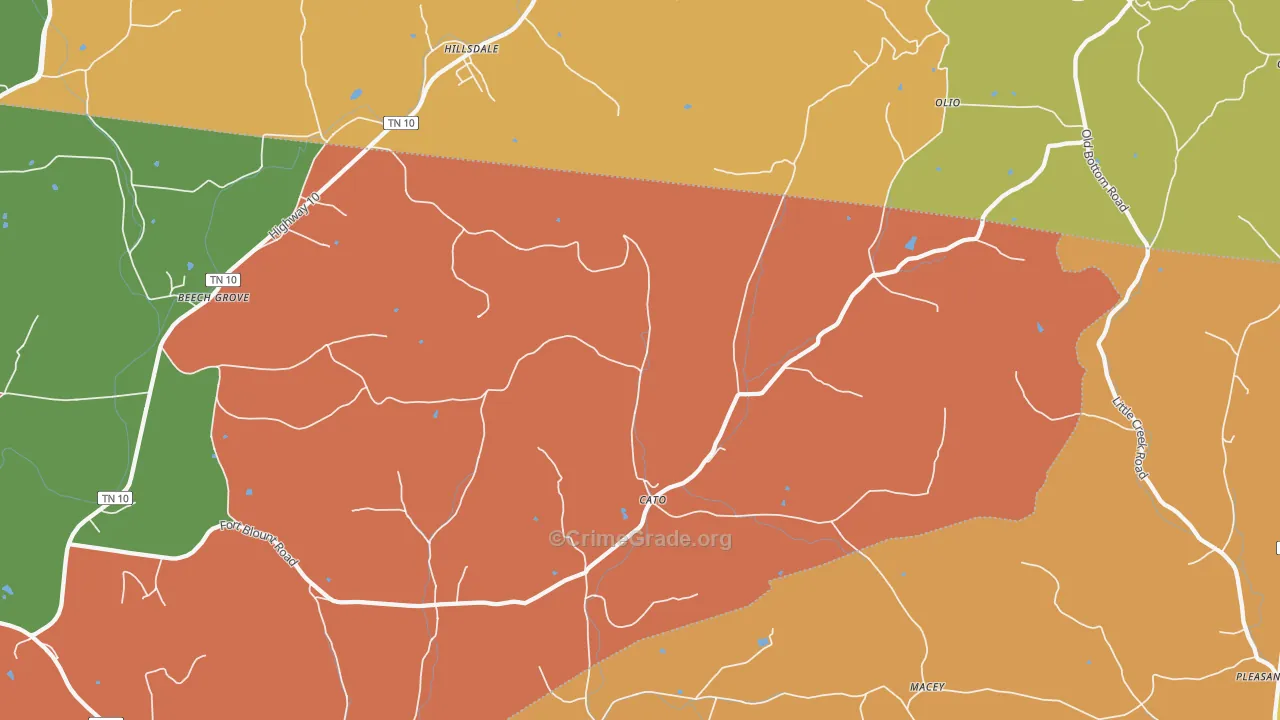37057, TN Map of Theft Rates