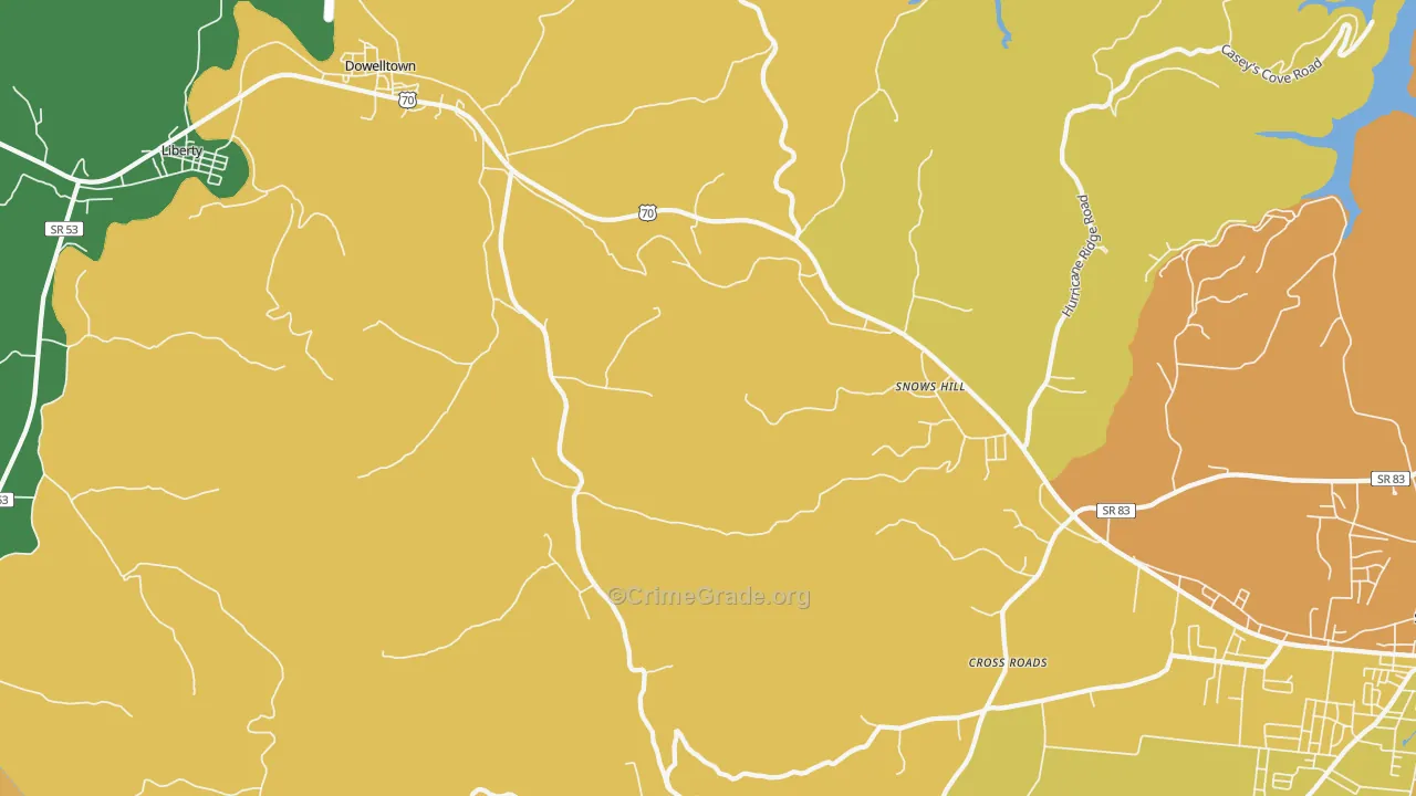 37059, TN Map of Theft Rates