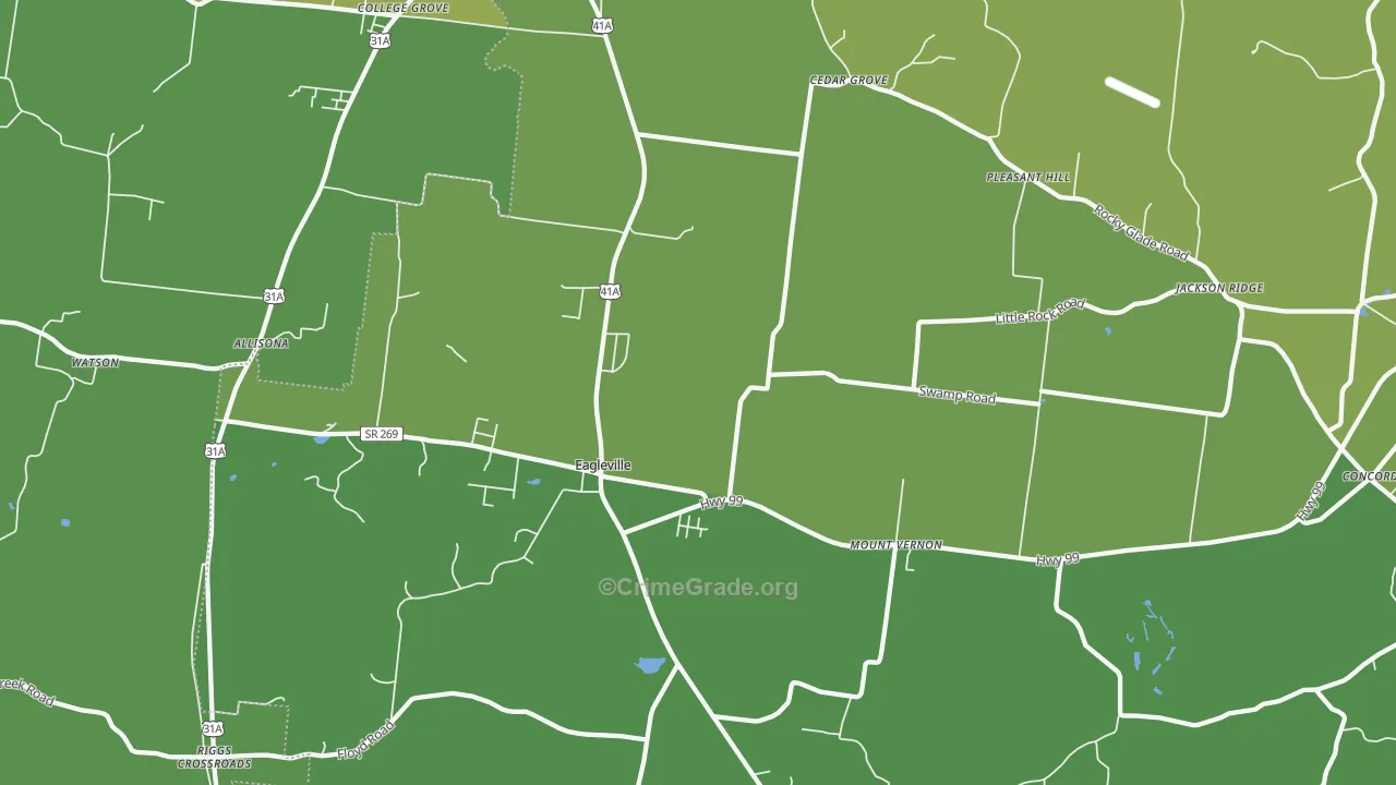 37060, TN Map of Theft Rates