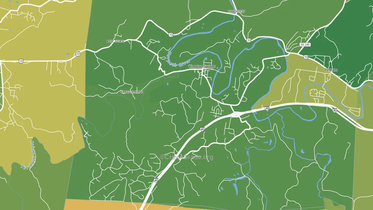 37082, TN Map of Theft Rates