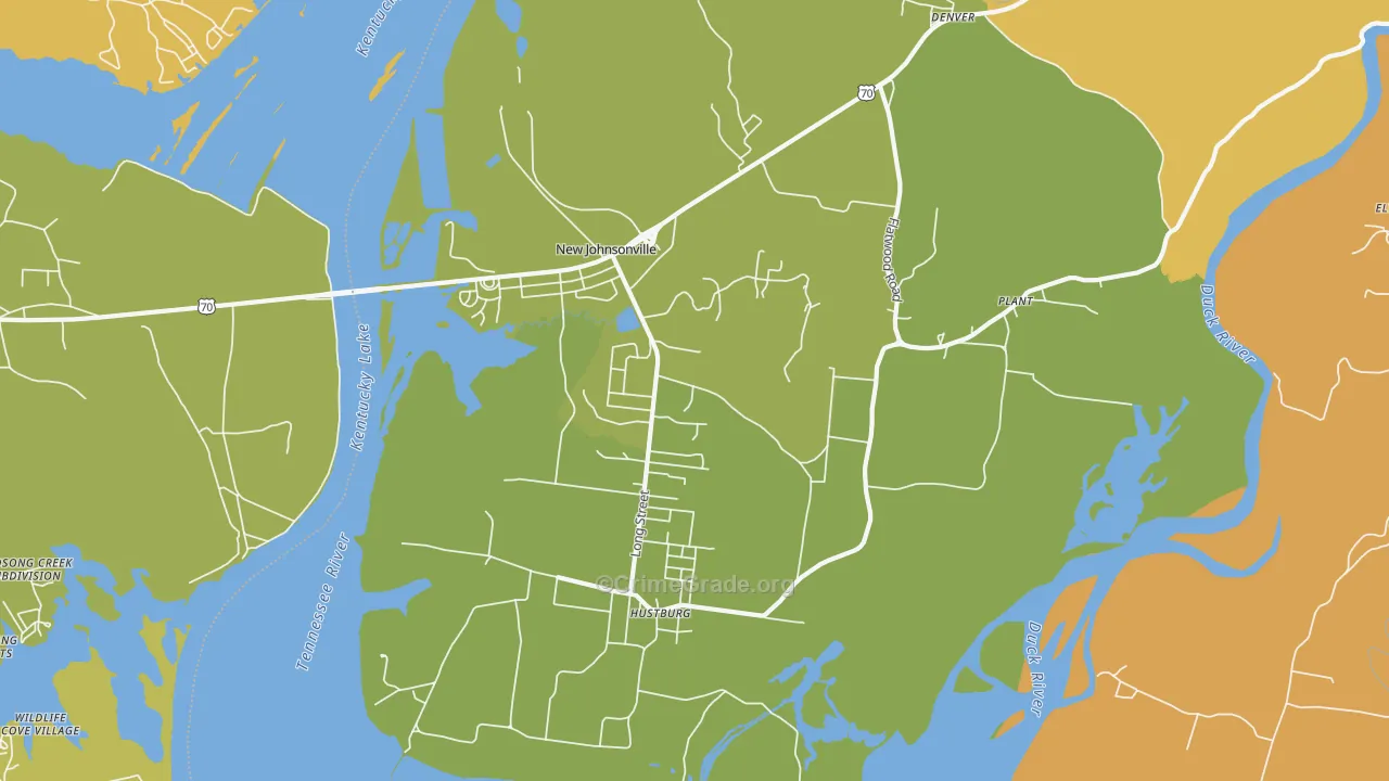 37134, TN Map of Theft Rates