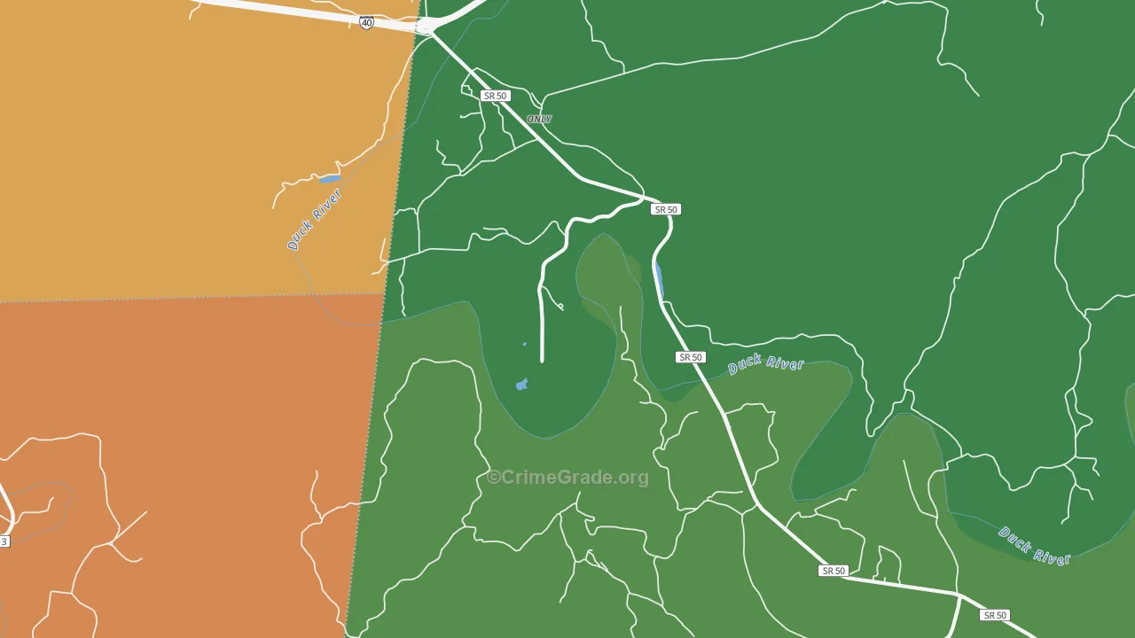 37140, TN Map of Theft Rates