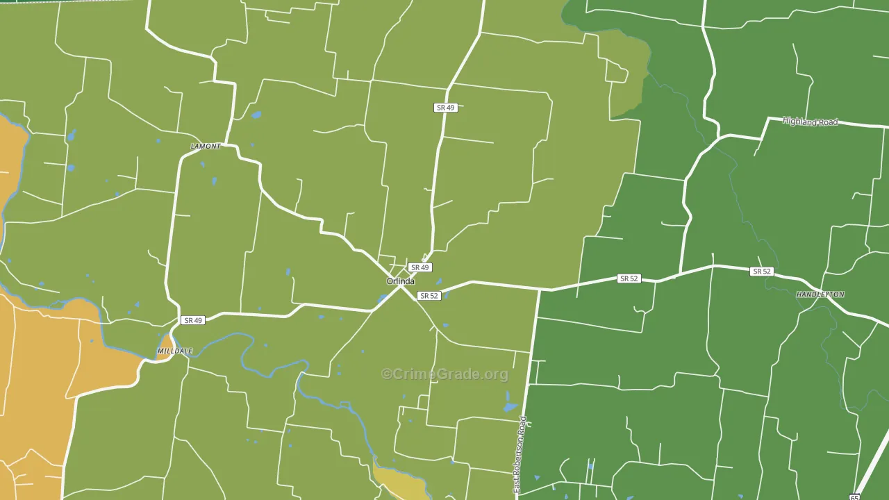 37141, TN Map of Theft Rates