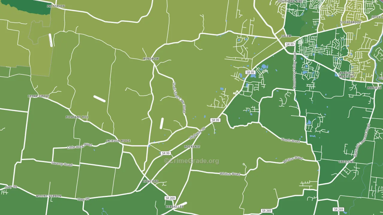 37153, TN Map of Theft Rates