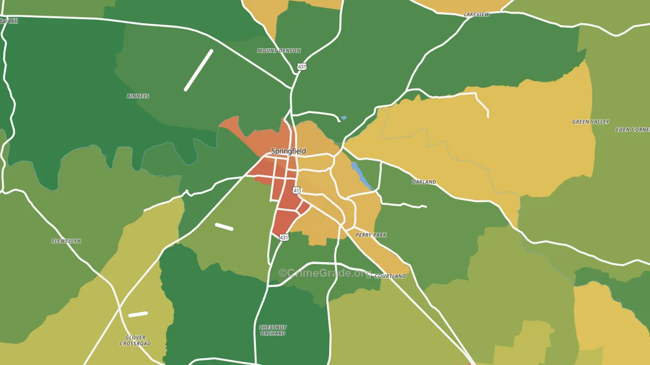 37172, TN Map of Theft Rates