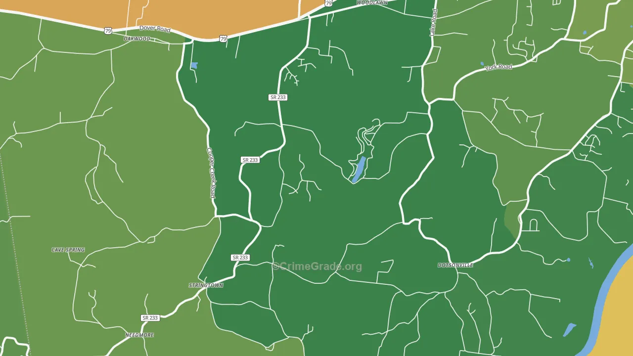 37191, TN Map of Theft Rates