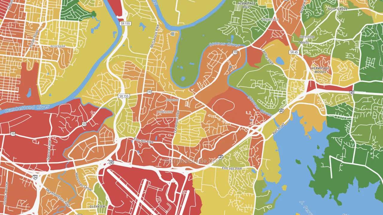 37214, TN Map of Theft Rates