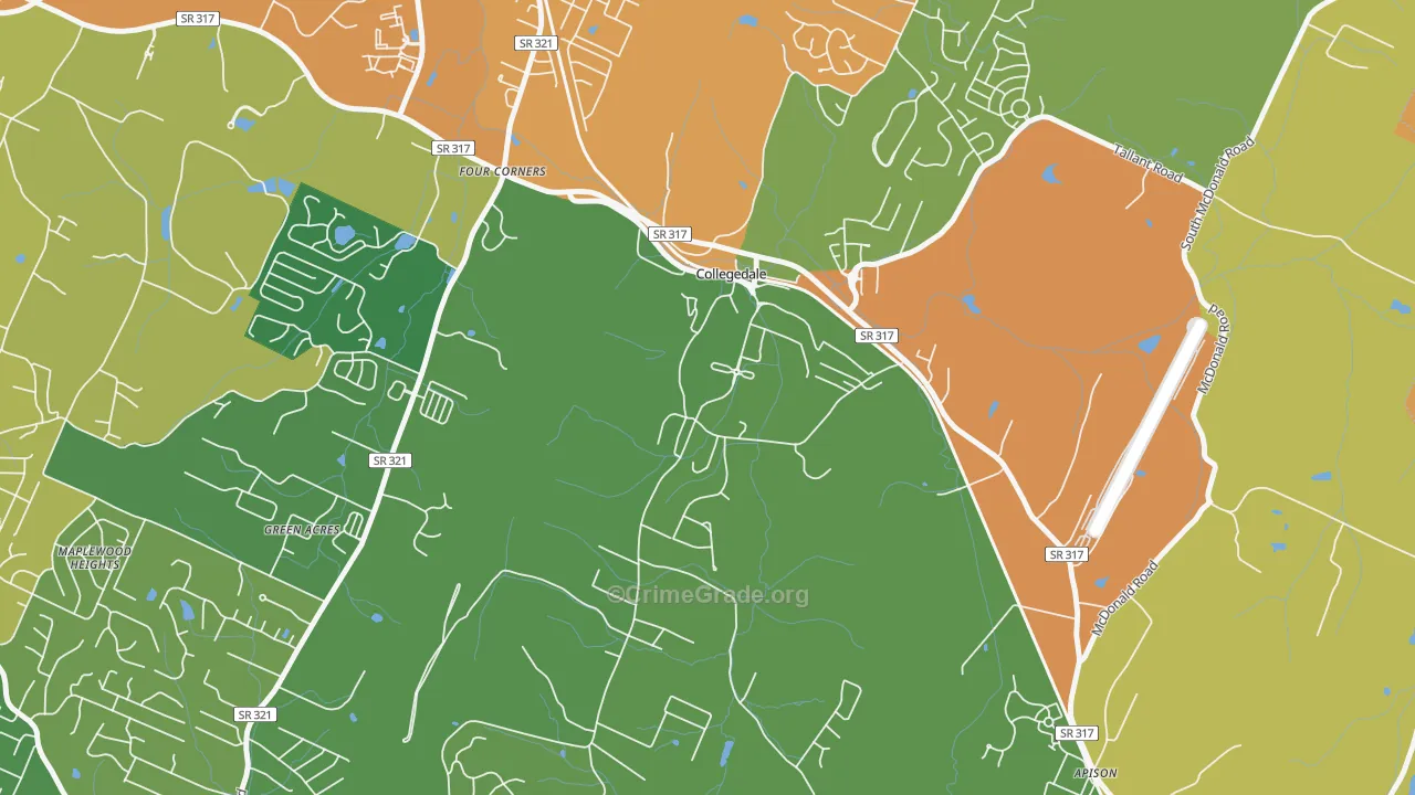 37315, TN Map of Theft Rates