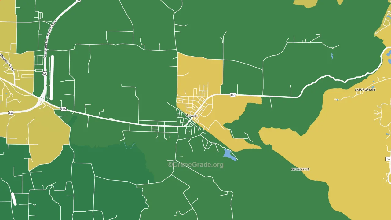 37318, TN Map of Theft Rates