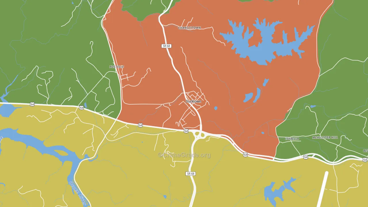 37326, TN Map of Theft Rates