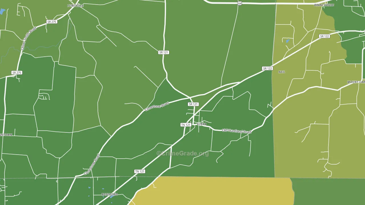 37328, TN Map of Theft Rates