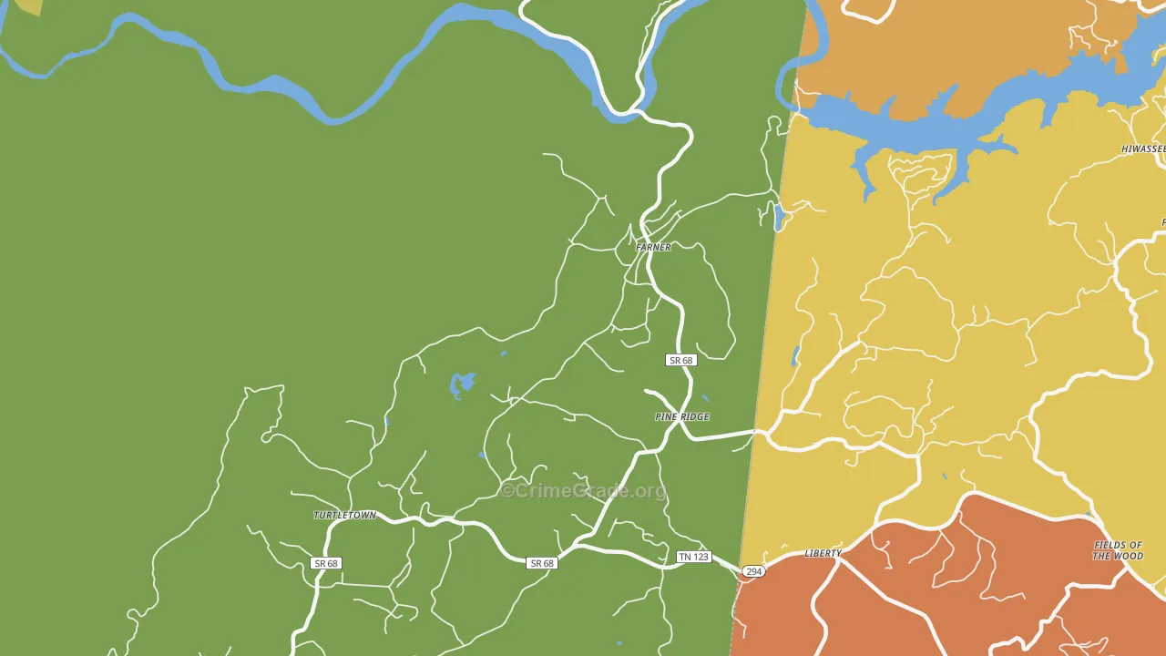 37333, TN Map of Theft Rates