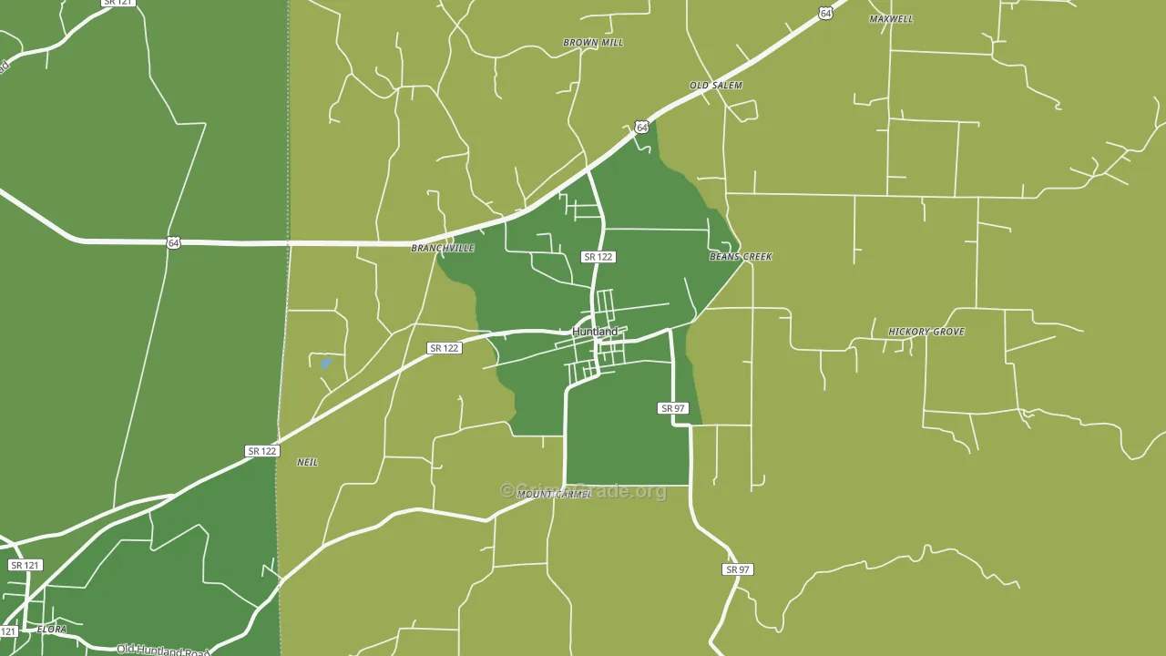 37345, TN Map of Theft Rates