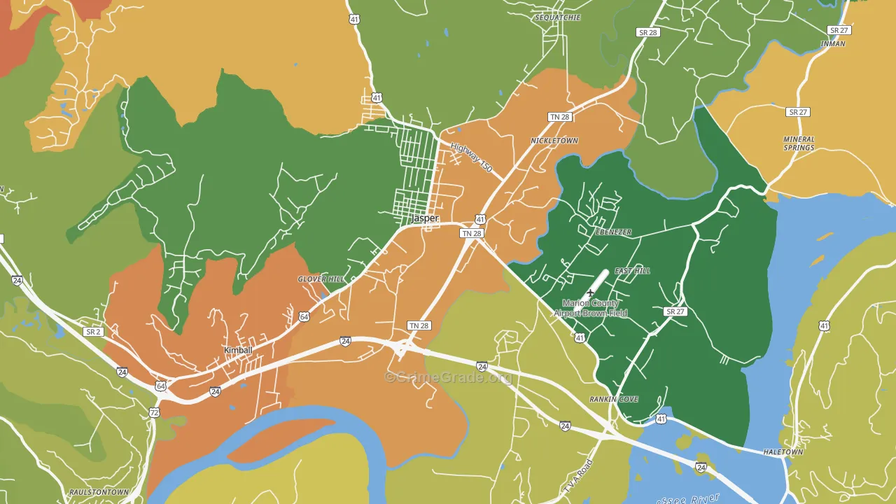 37347, TN Map of Theft Rates