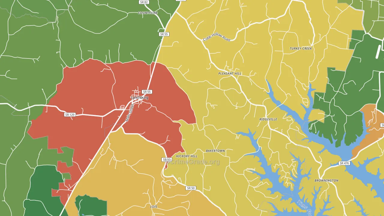 37352, TN Map of Theft Rates